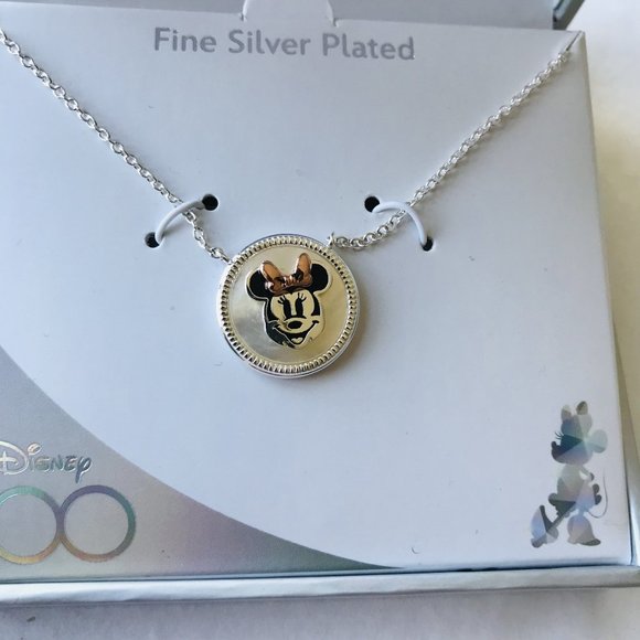 Disney  Minnie Mouse  Fine Silver Plated 100 Pendant - Picture 3 of 7